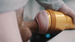 Big white dick fucking fleshlight in 4K