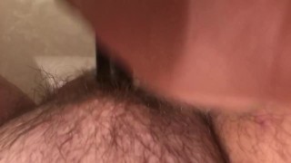 MTF manpussy pussy toying with cum