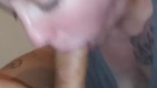 Hot cum in throat from my wife