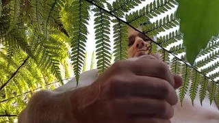 Nature walk ends with alot of cum!!