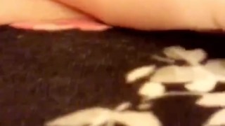 Quick Pussy Play While Dads In Other Room..Shhh...
