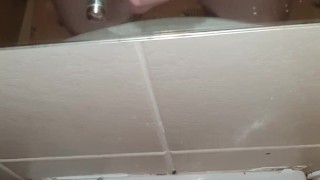 Thick hard cum shot on mirror 