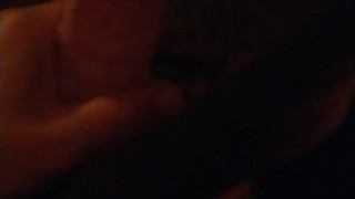 Stroking on the porch