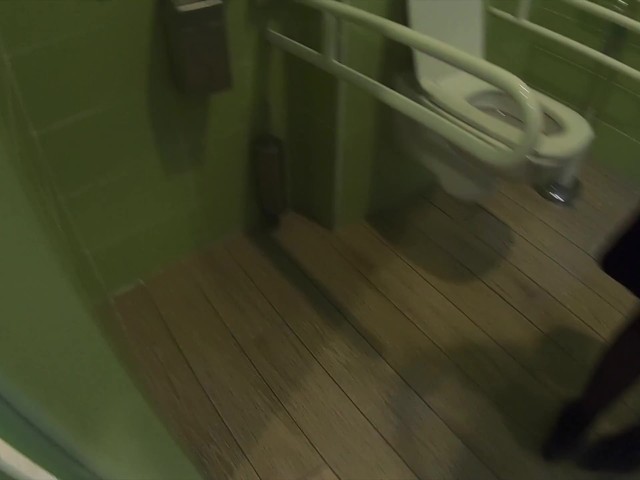 This Girl Is Flashing in Shopping Mall and Then Fuck Hard in Public Toilet 