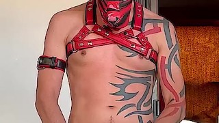 Jerking off on a jock strap - multi-angle cumshot