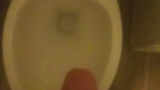 Big cock gets jerked till cum splats everywhere 