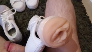 4K - Fucking Stoyas Fleshlight inside sexy Puma sneaker