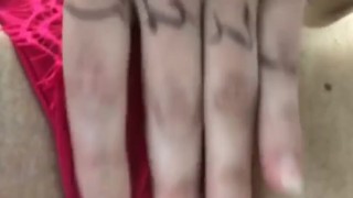 Pawg Rubbing Pussy Waiting to get pounded