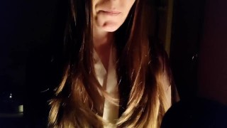 Step sister gets ready for bed ASMR gone dirty
