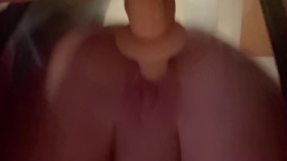 Close up mirror fuck