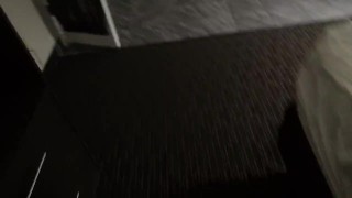 Chubby teen plays with ass and cums in hotel