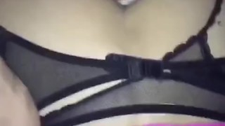 POV anal doggystyle teen blonde in lingerie sexy