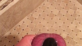 Teen Chastity  Locked and Wet in the Shower