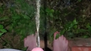 Steaming hot piss