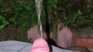 Steaming hot piss