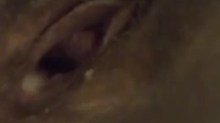 Leaking Creampie From My Hairy Pussy