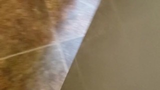 Barefoot Pee In Public Bathroom Before Work