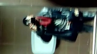 jerking off in public bathroom
