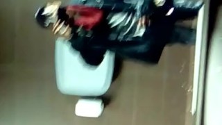 jerking off in public bathroom