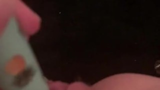 Squirting off the edge of my bed