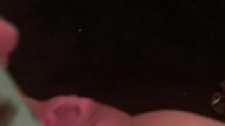 Squirting off the edge of my bed