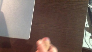 My cum on the table. My TWITTER @jacks69on