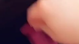 Fucking myself with my purple cock 