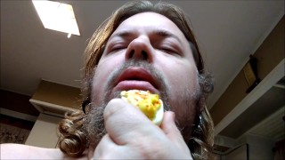 Sexually eating Thanksgiving eats.