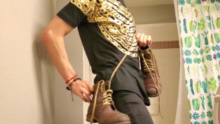 Daniel Hausser stuck on a net piece