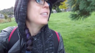 Desperate Outdoor Piss On The Pathway
