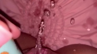 Slow motion up close squirt