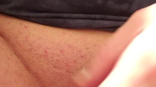 Playing with my sticky cum soaked pussy 