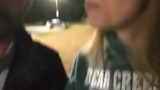 Adult Breastfeeding in Public (at night outside a McDonald's)