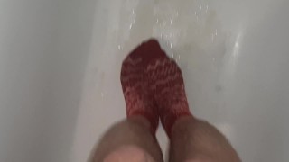 Piss on red socks