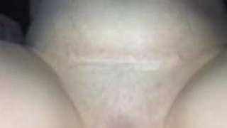 POV Real Couple Hot Wife Cowgirl Riding Cock - Pussy gets Creampie filled