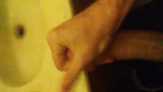 Jerking cock