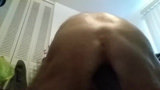 Solo dildo play
