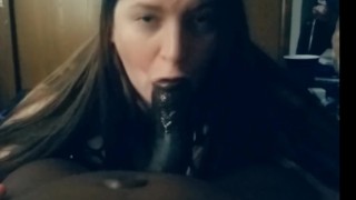 wonderful milf sucks bbc for her own pleasure