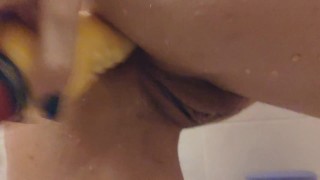 Greek girl fucks her ass