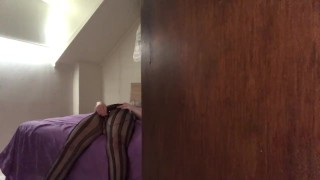 Secret Fishnet Stocking Pussy Play