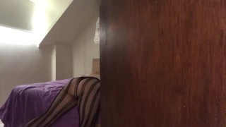 Secret Fishnet Stocking Pussy Play