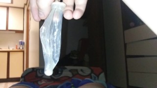 Chubby Boy Fills Condom