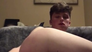 blond twink enjoys his big toy