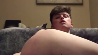 blond twink enjoys his big toy