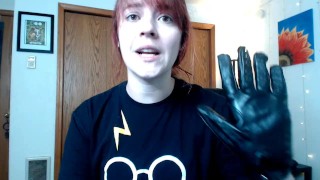 Spiked BDSM Leather Vampire Gloves