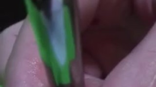 Virgin shoves metal rod into bladder