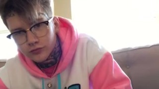 Petting a cute dog ALMOST CAUGHT