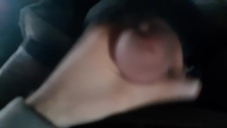 Jerking off and cumming quickie