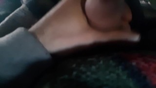 Jerking off and cumming quickie