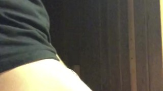 trying out my new, tiny THONGS